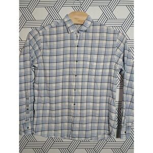 Mens Peter Millar Plaid Button Front Size Large